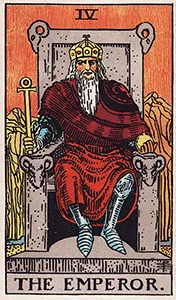 Rider-Waite-Smith Major Arcana card 04: The Emperor