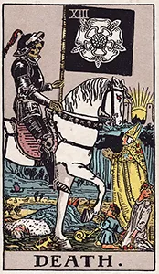 Rider-Waite-Smith Major Arcana card 13: Death