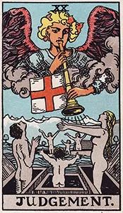 Rider-Waite-Smith Major Arcana card 20: Judgement