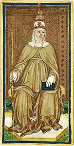 Visconti-Sforza card 02: La Papessa