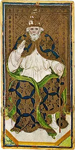 Visconti-Sforza card 05: Il Papa