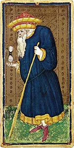 Visconti-Sforza card 09: Il Tempo