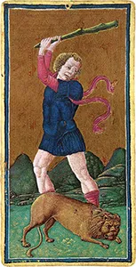 Visconti-Sforza card 11: La Fortezza