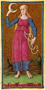 Visconti-Sforza card 18: La Luna