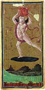 Visconti-Sforza card 19: Il Sole