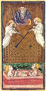 Visconti-Sforza card 20: Il Giudizio